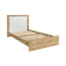 Wooden Bed Frame With Headboard Mattress Bed Base Platform