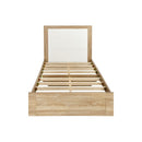 Wooden Bed Frame With Headboard Mattress Bed Base Platform