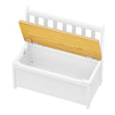 2 In 1 Kids Toys Storage Bench Box Wooden Chair