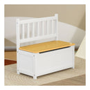 2 In 1 Kids Toys Storage Bench Box Wooden Chair
