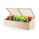 Wooden Garden Portable Greenhouse With Transparent Pvc Top Cover