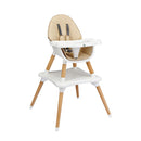 5In1 Convertible Wooden High Chair For Toddlers