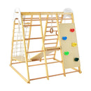 8 In 1 Wooden Jungle Gym Playset With Monkey Bars And Climbing Ladder