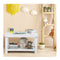 Wooden Kids Activity Table With Storage Shelf Removable Tabletop White