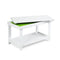 Wooden Kids Activity Table With Storage Shelf Removable Tabletop White