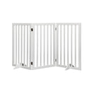 Wooden Pet Gate Dog Fence Safety White 400X 3Mm
