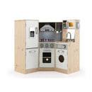 Wooden Pretend Corner Playset With Cookware Accessories For Kids