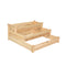 Wooden Raised Garden Bed with 3 Tier Ample Space for Garden