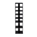 Wooden Shoe Rack With 8 Levels And Large Capacity Black