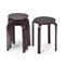 Set Of 4 Stackable Wooden Stools For Living Room And Dining Room