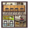Set Of 4 Stackable Wooden Stools For Living Room And Dining Room