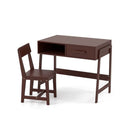 Wooden Children Study Table And Chair Set With Storage Drawer