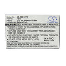 Cameron Sino Cs Cxb10Tw 550Mah Battery For Xact Communication Radio
