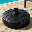 Outdoor Umbrella Base Weight Round Plastic Pole Holder 35-38mm Beach