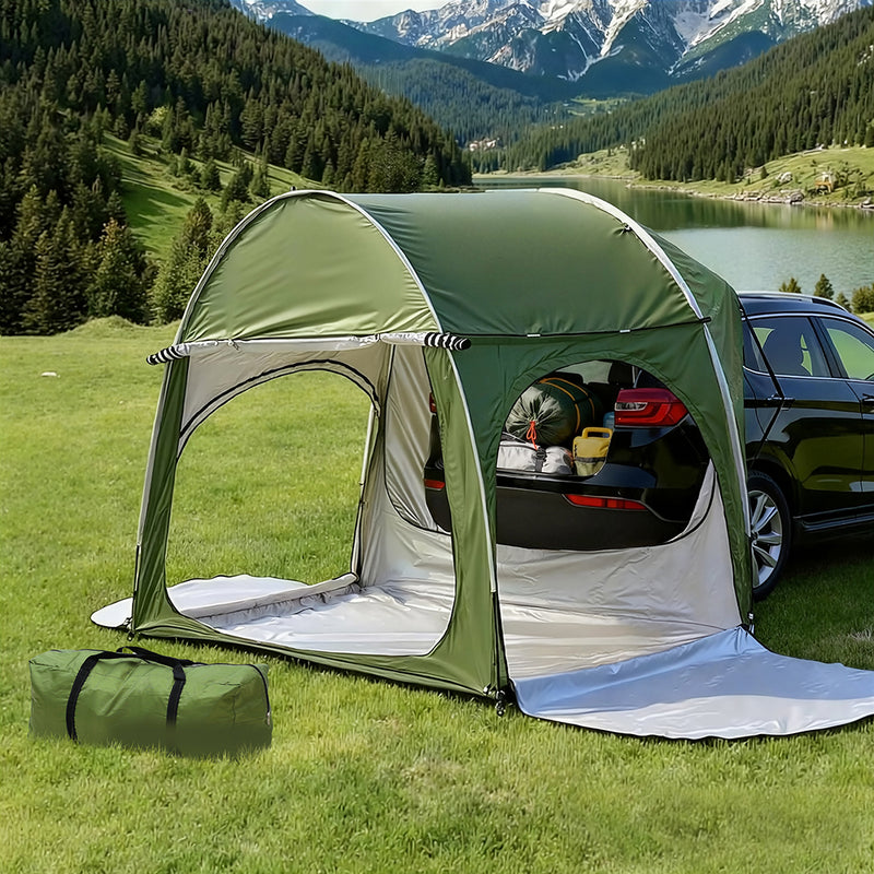 Camping Tent Car SUV Rear Hatchback Tents Canopy Portable Outdoor Fami ...