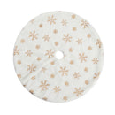 Christmas Tree Skirt 90cm Snowflake Ornaments Xmas Decorations