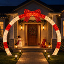 2.5m Christmas Archway Pre-Lit Warm White LED Outdoor Garden Decoration