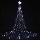 2.5M Christmas Tree Lights Christmas Lights Tree Topper Waterfall Fairy Lights White