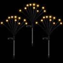Christmas Lights Solar Firefly Lights Garden Decoration Path Lights Warm White 3 Pack