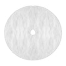 Christmas Tree Skirt 90cm Plush Xmas Fluffy Ornaments Decor White