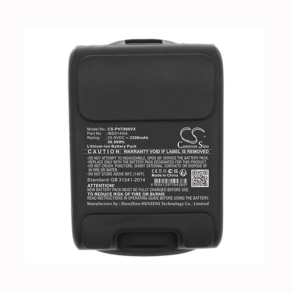 Cameron Sino Cs Pht900Vx 2200Mah Battery For Philips Xw9385 Vacuum