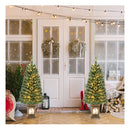 125Cm Christmas Entrance Tree Potted With Pine Needles