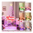 Outdoor Colorful Christmas Tree With 216 Led Lights For Home And Party