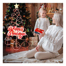 Outdoor Colorful Christmas Tree With 216 Led Lights For Home And Party