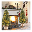 125Cm Christmas Entrance Tree Potted With Pine Needles