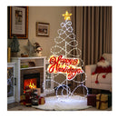 Outdoor Colorful Christmas Tree With 216 Led Lights For Home And Party