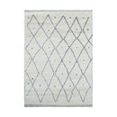 Yemen Ivory Black Wool Rug