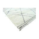 Yemen Ivory Blue Wool Rug