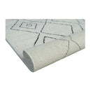 Yemen Wool Ivory Black Rug 80Cmx320Cm