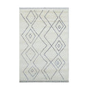 Yemen Wool Ivory Black Rug 80Cmx320Cm