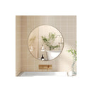 50Cm Round Wall Mirror Frameless Tempered Glass
