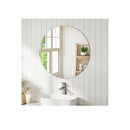50Cm Round Wall Mirror Frameless Tempered Glass
