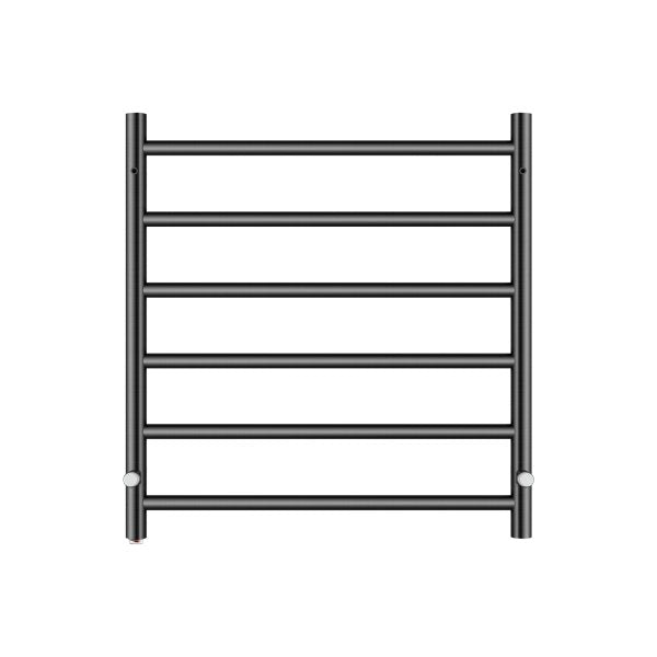 6 Bars Electric Heated Towel Rack Round 620X600Mm Stainless Steel