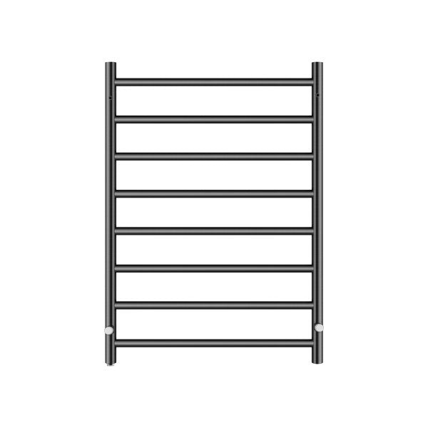8 Bars Electric Heated Towel Rack Round Stainless Steel Towel Rail