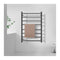 Brushed Electric Heated Towel Rack Square 8 Bars