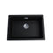 Black Kitchen Laundry Sink Single Bowl Granite Quartz Stone Mount