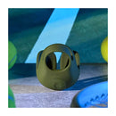 Zero Tolerance Nutty Buddy Olive Green Vibrating Cock And Balls Ring