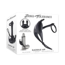Zero Tolerance Saddle Up Vibrating Cock And Ball Rings Black