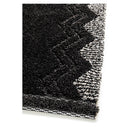 Zigzag Black Fara Soft Rug 200Cmx290Cm