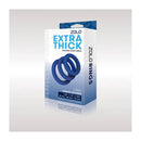 Zolo Extra Thick Silicone Cock Rings 3 Pack Blue Thick Cock Rings