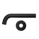 Black Bathtub Spout Basin Water Spout Mixer Tap Set With Wall Taps