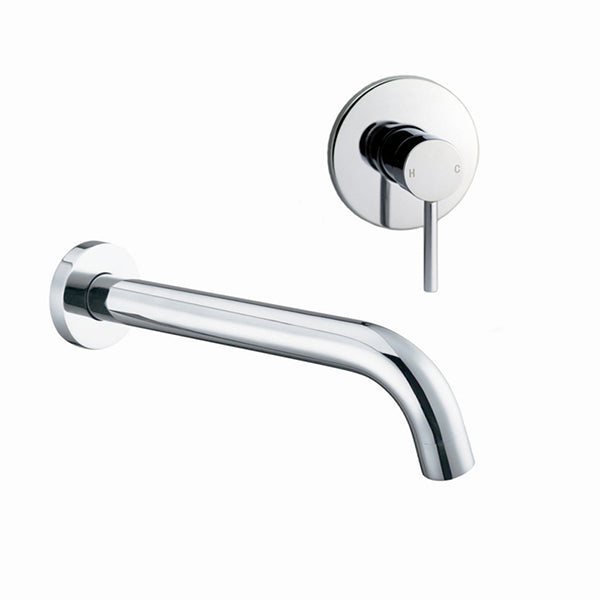 Bathtub Faucets Basin Water Spout Brass And Round Mixer Wall Mounted