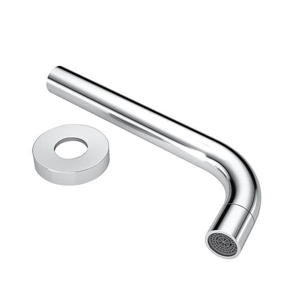 Chrome Bathtub Spout Basin Water Spout Mixer Tap Set With Wall Taps