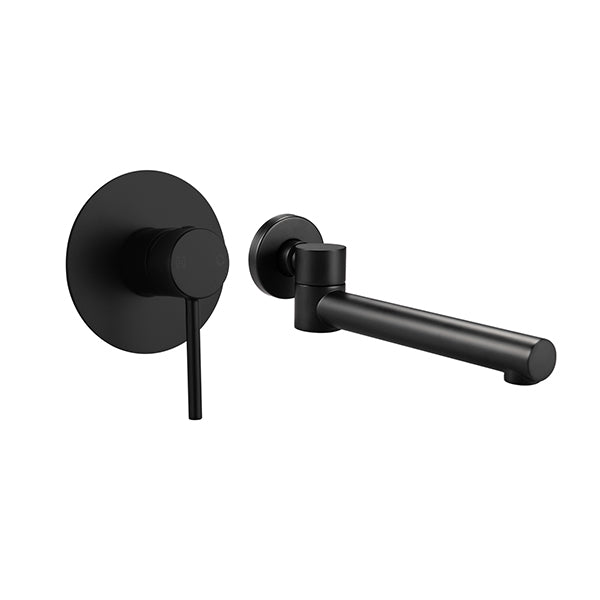 Bathtub Spout Basin Water Spout Swivel And Round Mixer Tap Set Brass