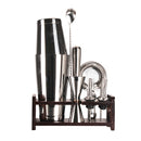 Chrome Silver Boston Cocktail Shaker Barware Tools 10Pcs Kit
