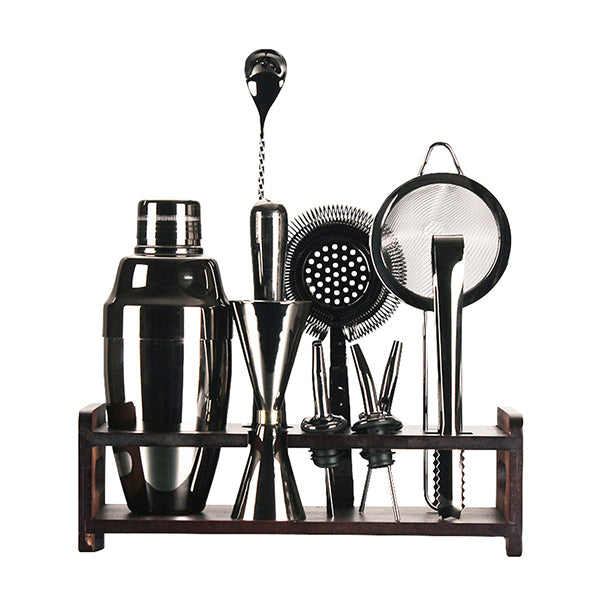 12Pcs Vintage Cocktail Shaker Maker Set Jigger Dining Bar Tools 304Ss
